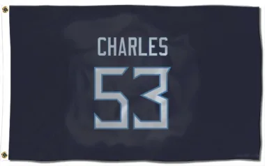 Navy Tennessee Titans Saahdiq Charles   Flag (3 X 5)