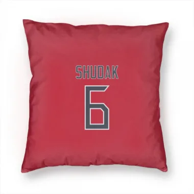 Red Tennessee Titans Caleb Shudak   Pillow Cover (18 X 18)