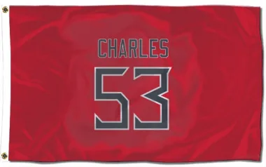 Red Tennessee Titans Saahdiq Charles   Flag (3 X 5)